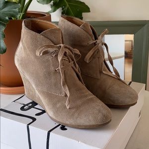 Dolce Vita Suede Wedge Booties